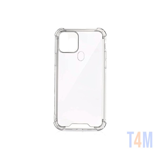 Capa de Silicone com Cantos Dura para Oppo A15 Transparente